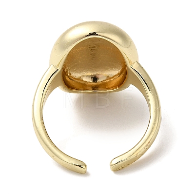 Brass Open Cuff Rings RJEW-Q778-46G-1