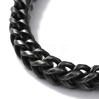 Ion Plating(IP) 304 Stainless Steel Wheat Chain Necklaces NJEW-P288-08AS-1