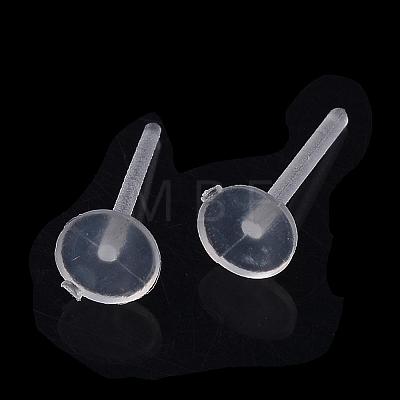 Plastic Stud Earring Findings KY-R011-01-1