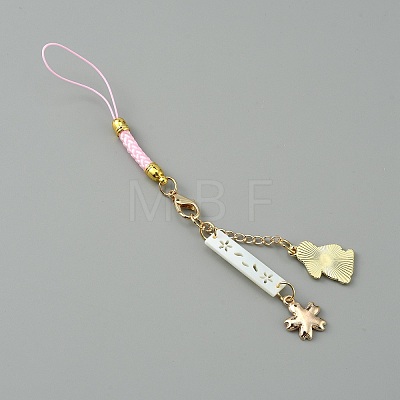 Cute Japanese Cherry Blossom Pendant Decorations HJEW-WH0068-05B-1