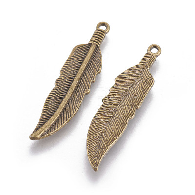 Tibetan Style Alloy Charms TIBEP-16624-AB-NR-1