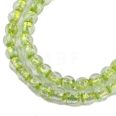 Handmade Foil Lampwork Beads Strands FOIL-K003-06A-12-1