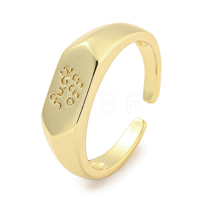 Brass Cuff Rings RJEW-Q811-01G-1