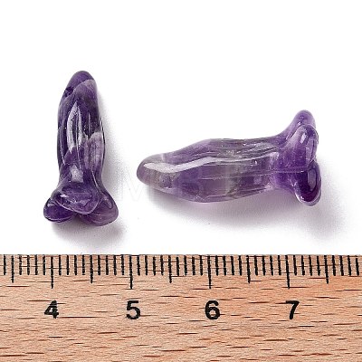 Natural Amethyst Pendants G-K383-01B-1