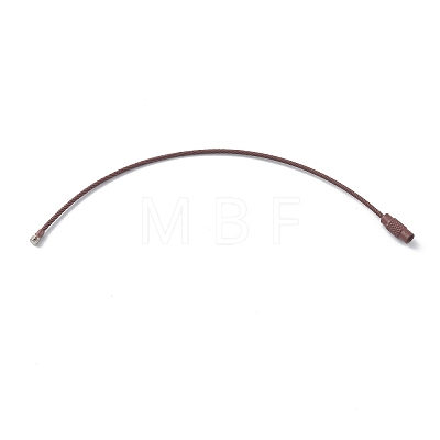 Baking Paint Stainless Steel Cable Wire Keychain AJEW-WH0413-15K-1