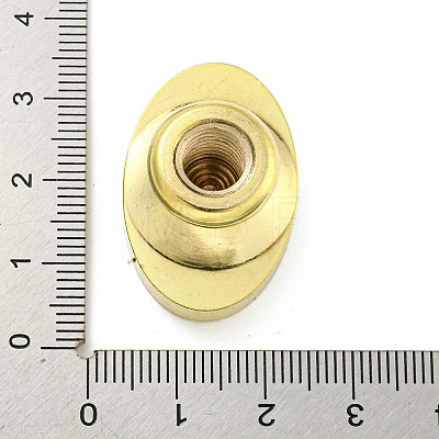 Golden Tone Wax Seal Brass Stamp Head AJEW-G056-03C-1