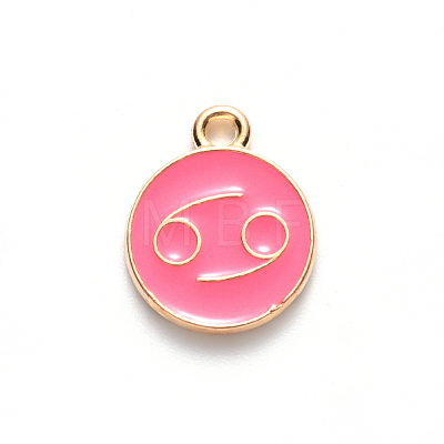 Alloy Enamel Pendants ENAM-S124-01B-03D-1