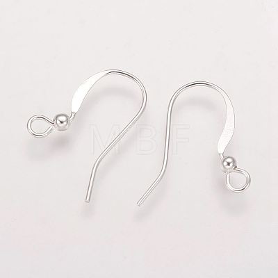Brass French Earring Hooks X-KK-Q365-S-NF-1