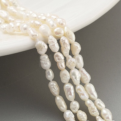 Natural Keshi Pearl Cultured Freshwater Pearl Beads Strands PEAR-P062-25C-1