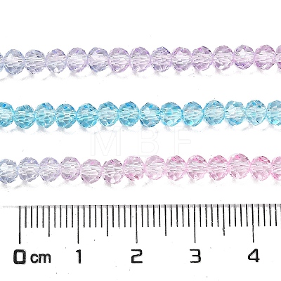 Transparent Painted Glass Beads Strands DGLA-A034-T3mm-A22-1