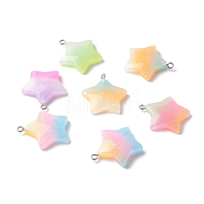 Opaque Resin Pendants CRES-I027-01P-1