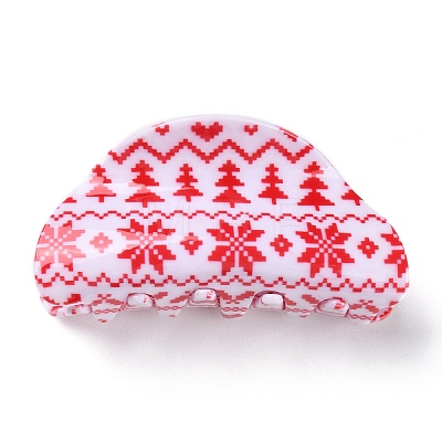 Christmas Theme PVC Claw Hair Clips LS-PHAR-C001-01A-1