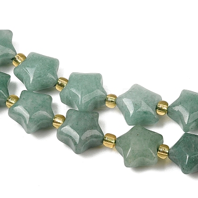 Natural Green Aventurine Beads Strands G-Z080-A12-10mm-1