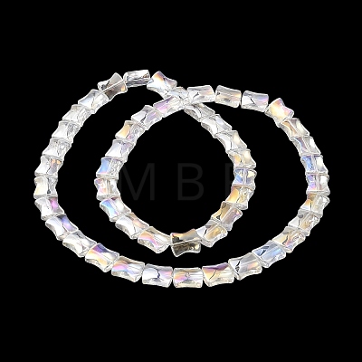 Electroplate Glass Beads Strands EGLA-H103-01M-1