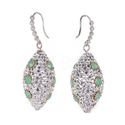 (Jewelry Parties Factory Sale)Glass Dangle Earrings EJEW-G256-14P-1