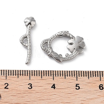 304 Stainless Steel Toggle Clasps STAS-A092-02P-1