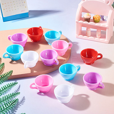 25Pcs 5 Styles Plastic Mini Teacup DJEW-TA0001-51-1