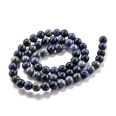 Natural Dumortierite Quartz Beads Strands G-L574-07B-1