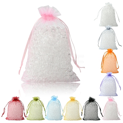 Organza Bags Jewellery Storage Pouches Wedding Favour Party Mesh Drawstring Gift OP-FS0001-04C-1