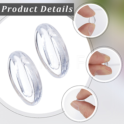 200 Pairs Silicone Eyeglass Nose Pads DIY-CN0003-82-1