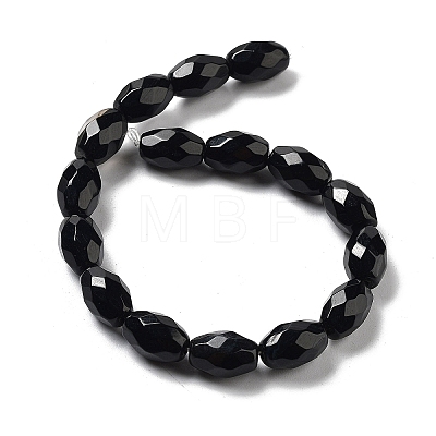 Natural Black Onyx(Dyed & Heated) Beads Strands G-P520-C06-01-1