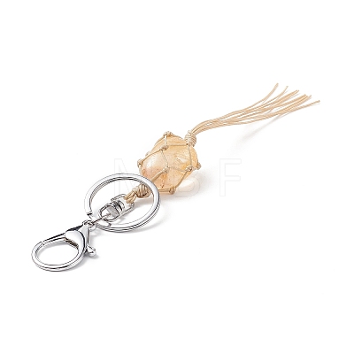 Natural Mixed Gemstone Tassel Keychain KEYC-TA00001-1