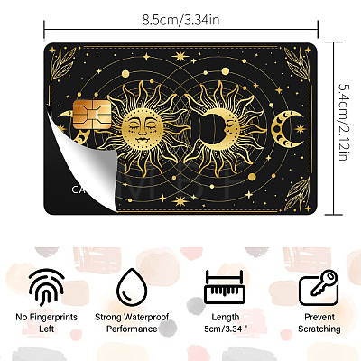 Plastic Waterproof Card Stickers STIC-WH0032-005-1