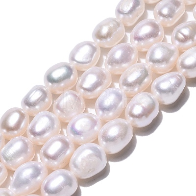 Natural Cultured Freshwater Pearl Beads Strands PEAR-N014-07L-01-1
