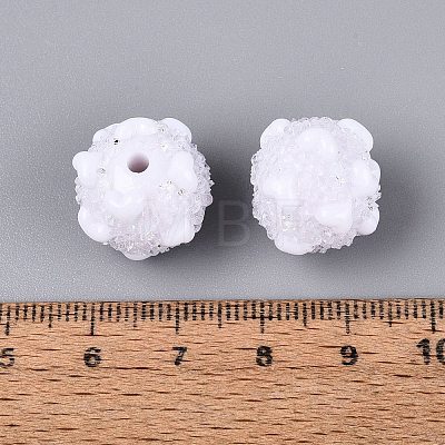 Opaque Acrylic & Transparent Resin Rhinestone Beads SACR-Q005-02A-07-1