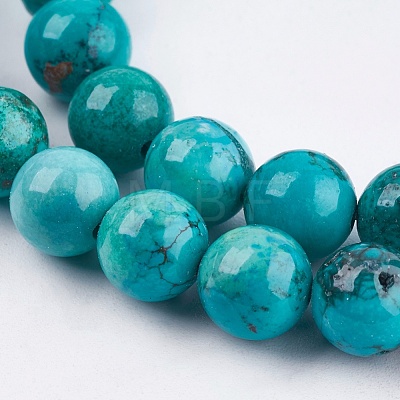 Natural Magnesite Beads Strands TURQ-F010-02-1