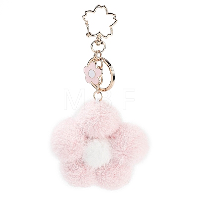 Flower Plush Pendant Keychain KEYC-F039-02-1