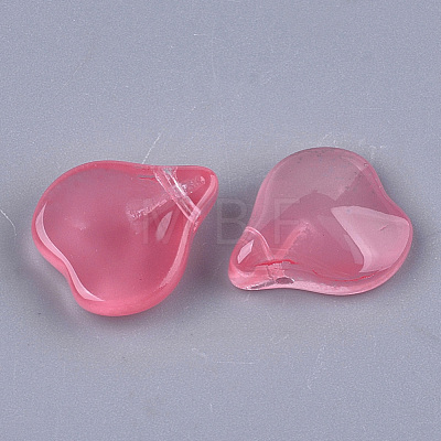Transparent Spray Painted Glass Pendants GLAA-S183-06E-1