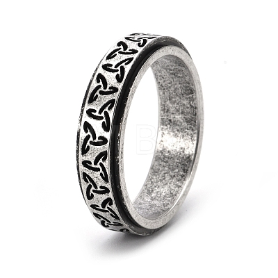 Rotatable Titanium Steel Finger Ring PW-WGB0425-23-1