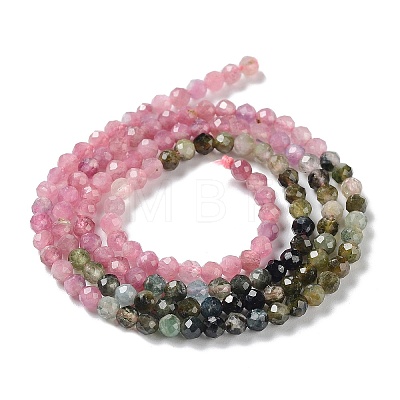 Natural Tourmaline Beads Strands G-P514-A04-04-1