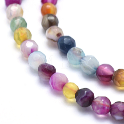 Natural Agate Beads G-J371-06-6mm-1
