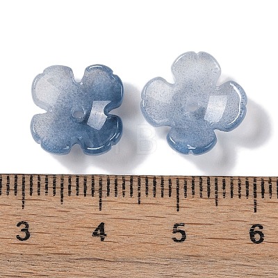 Baking Paint Glass Bead Caps GLAA-S202-04G-1