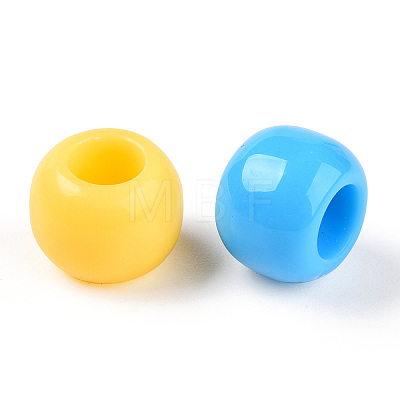 Opaque Acrylic Beads SACR-N018-06B-M-1