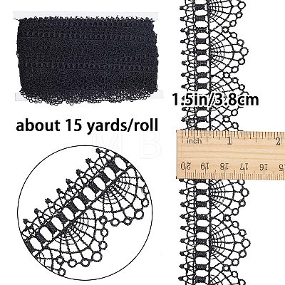 Gorgecraft 15 Yards Polyester Stitchwork Lace OCOR-GF0002-40B-1