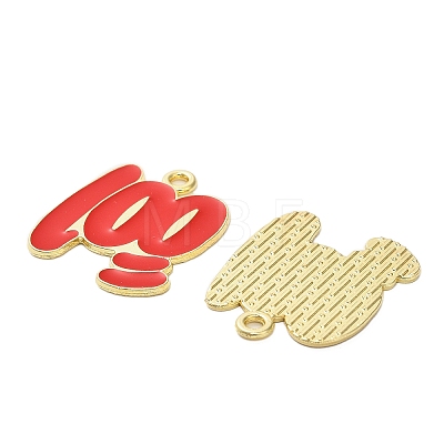 Alloy Enamel Pendants ENAM-G229-13G-1
