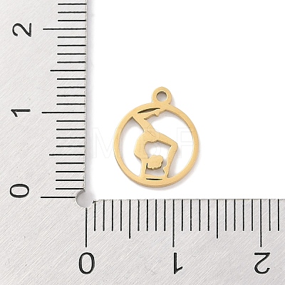 304 Stainless Steel Charms STAS-K286-01L-G-1