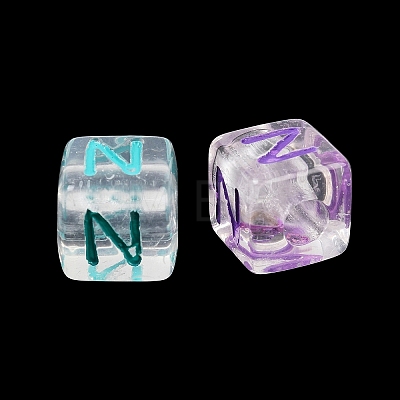 Acrylic European Beads MACR-I042-01N-1