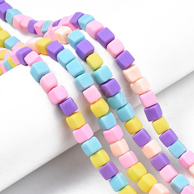 Handmade Polymer Clay Beads Strands CLAY-N008-060-04-1