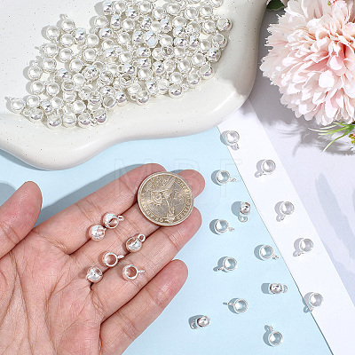 120Pcs Tibetan Style Alloy Rondelle Tube Bails FIND-PA0001-47S-1