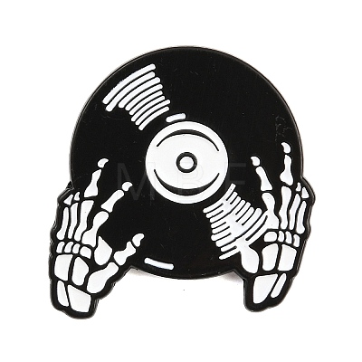 Skeleton DJ Enamel Brooches JEWB-I062-01EB-02-1
