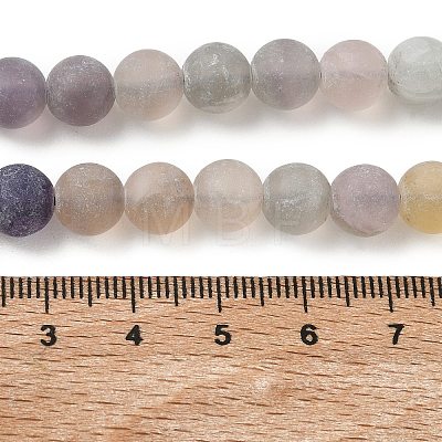 Natural Fluorite Beads Strands G-K292-01-1