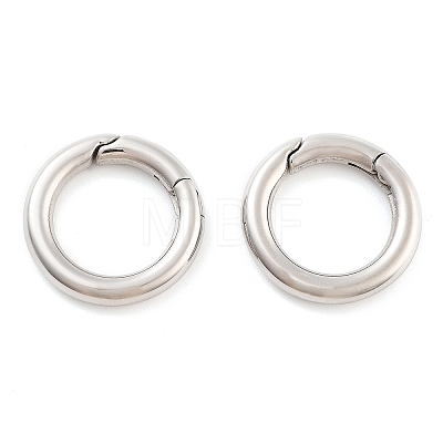 Non-Tarnish 316 Stainless Steel Spring Gate Rings STAS-M296-01P-A-01-1