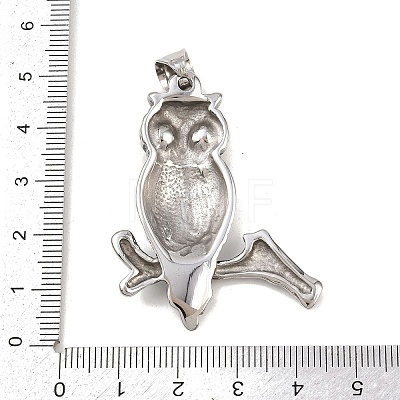 304 Stainless Steel Rhinestone Pendants STAS-K316-06C-AS-1