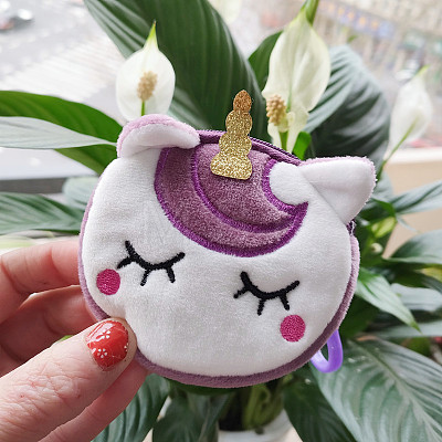 Plush Unicorn Coin Purses UNIC-PW0001-085D-1