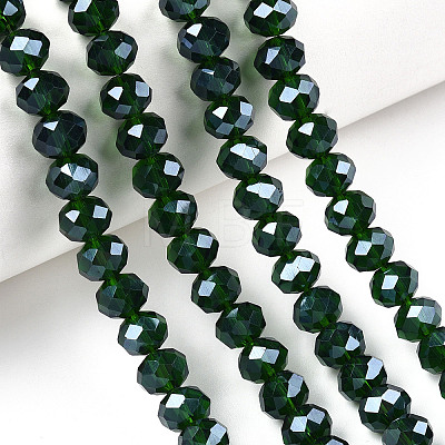 Electroplate Glass Beads Strands EGLA-A034-T10mm-A31-1