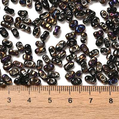 Electroplate Two Tone Glass Seed Beads SEED-F005-09A-03-1